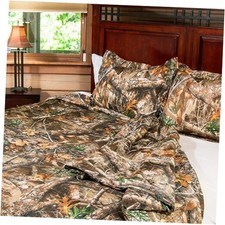 Realtree 1 Comforter and 2 Sham Set, All Seasons, Men Full/Queen Realtree Edge