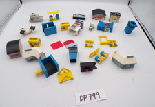 Vintage Galoob Micro Machines Lot 1990's Building Parts Flight School Gas Pump