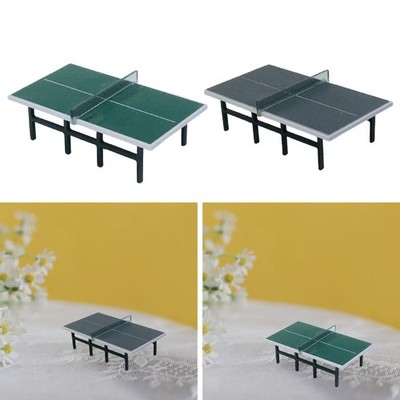Mini Tischtennisplatte 1/87 für Szene Dekoration Basteln Feengarten
