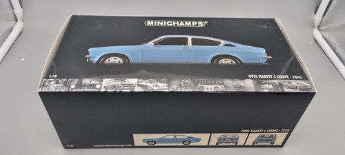 Modellautos 1:18 Minichamps Opel Kadett C Coupe 1976 blau OVP - Imagen 12 de 13