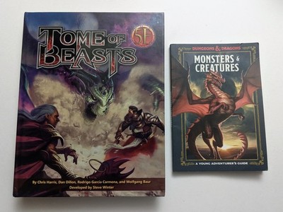 Dungeons &Dragons - Fifth Edition - Tome of Beasts and Monsters & Creatures Book