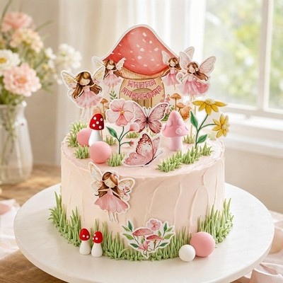 23x Feenkuchen- und Cupcake-Topper für Kunstprojekte, Abschlussfeiern und