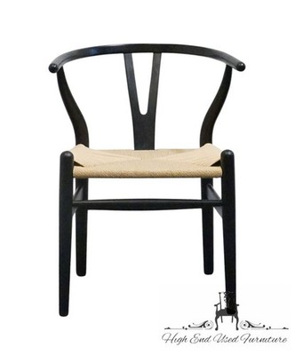 FOUR HANDS Grass Roots Collection Solid Teak Wishbone Back Dining Arm Chair w...