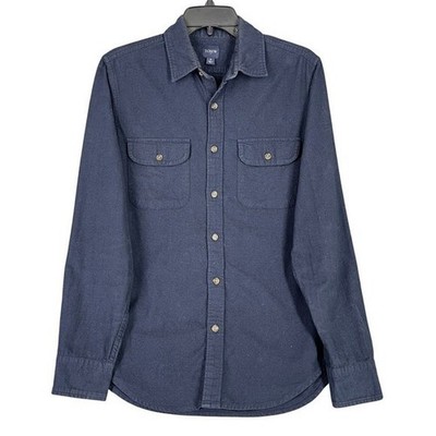 J.Crew Flannel Shirt Mens S Button Down Smart Casual Classic Everyday Minimalist