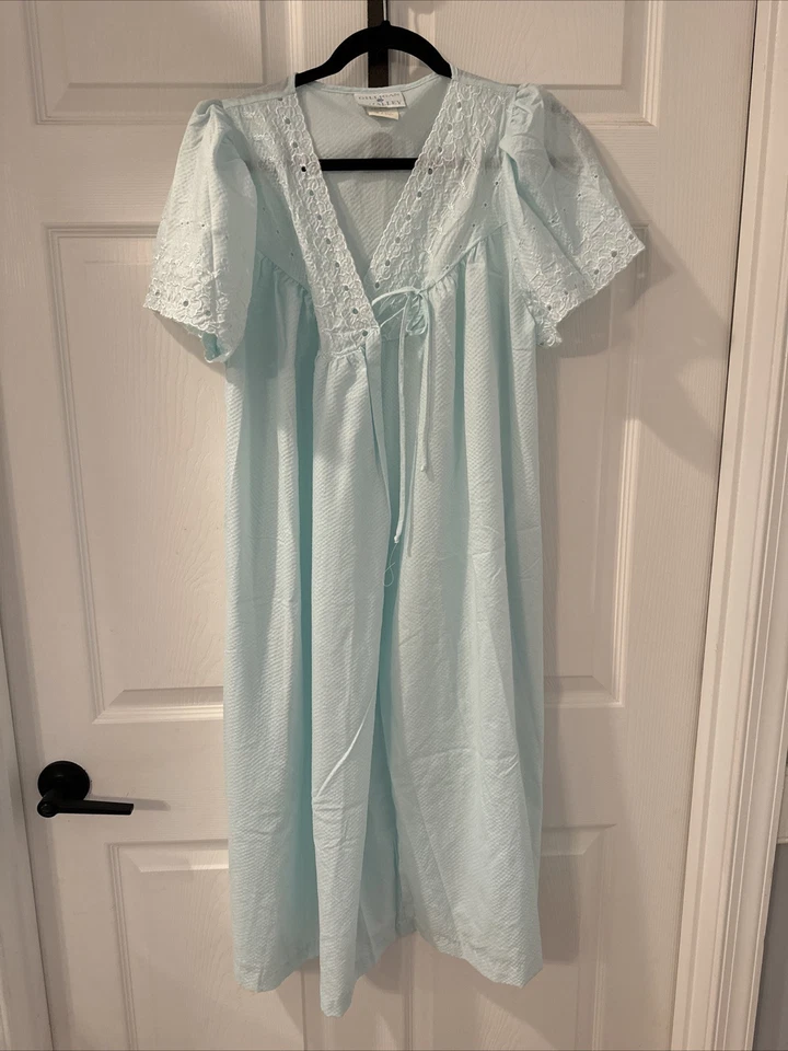 Bata y camisón Gilligan O'Malley azul gofre ojales casa núcleo cremallera 8-10 Foto 2 de 4