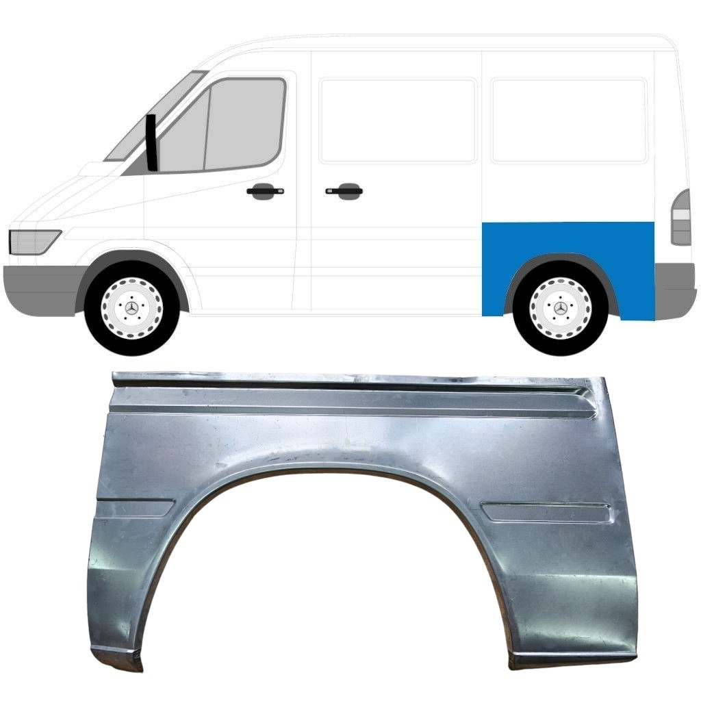 Rear wing repair panel for Volkswagen LT 1996-2005 / Left