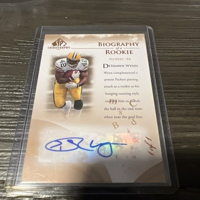 2007 SP Chirography Biography of a Rookie DeShawn Wynn #BOR-DW Bronze 1/1 AU, RC