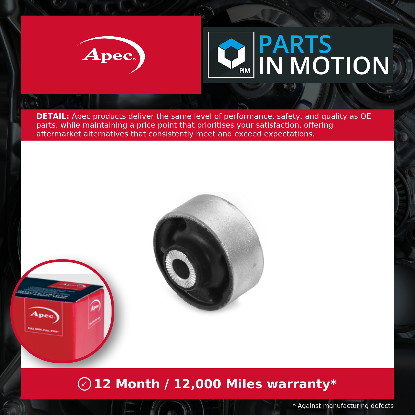 Wishbone / Control / Trailing Arm Bush fits AUDI A3 8V 2012 on Mounting Apec New - Image 15