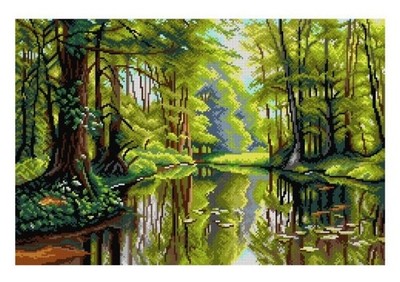 Printed Canvas Tapestry Orchidea ''Landscape'' 3253Q