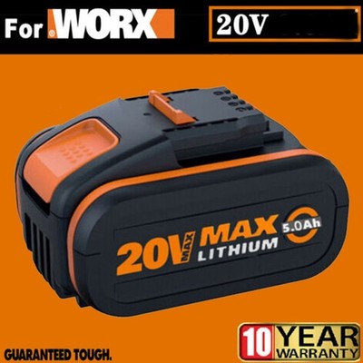 5000mAh 20V MAX 5,0Ah Akku Für Worx Ersatzakku WA3553 WA3556 WA3551 NEU