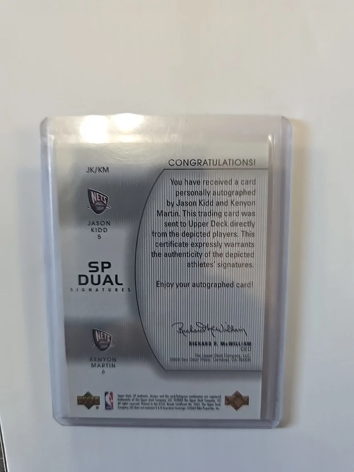 SP AUTÉNTICO DOBLE AUTO Jason Kidd Kenyon Martin Foto 3 de 4