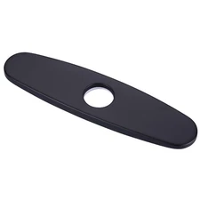 10" Sink Faucet Hole Cover Deck Plate for Kitchen & Bathroom Vanity Sink, Bla...