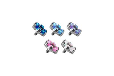 PIERCINGLINE  Universal Piercing Titan Dermal Anchoraufsatz BLUME MIT 7