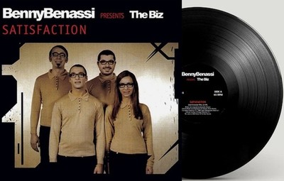 Benny Benassi Satisfaction 12'' vinyl record black 2025 official reissue remaster