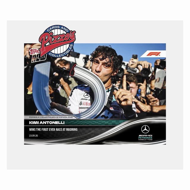 Kimi Antonelli Wins 1st F1 Race Madring 2026 Formula 1 Topps NOW Card 59 Presale