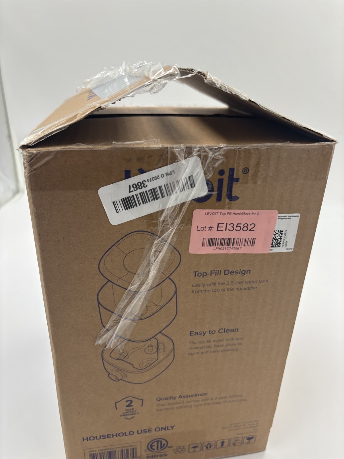 levoit Classic 160 Ultrasonic Cool Mist Humidifier LUH-A251-WUS