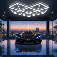Hexagon Garage Lights, Super Bright Garage Lights Ceiling Led Hexagon 27 Pack 65