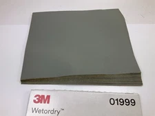 3M 01999 Sandpaper Sheets, 3000 Grit, Wetordy, 9"x11", 50 Sheets