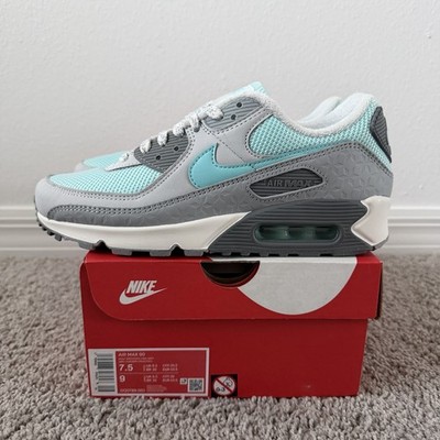 Nike Air Max 90 Snowflake Wolf Grey Copa Cool Grey DQ0789-001 Men s Size 7.5