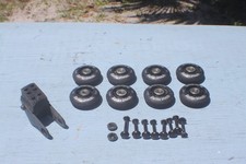 ROLLERBLADE - INLINE SKATE WHEELS 8 -BEARINGS - AXLES - BRAKE-70MM- 82A- NICE