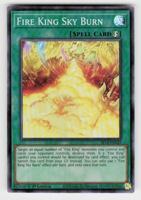 Structure Deck: Fire Kings #SR14-EN025 Fire King Sky Burn 1st Edition
