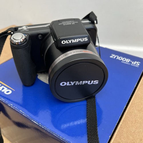 Olympus SP-800UZ 14.0MP Compact Digital Camera Black Charger battery Boxed - Picture 2 of 17