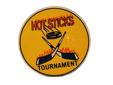 VINTAGE HOCKEY PIN HOT STICKS TOURNAMENT