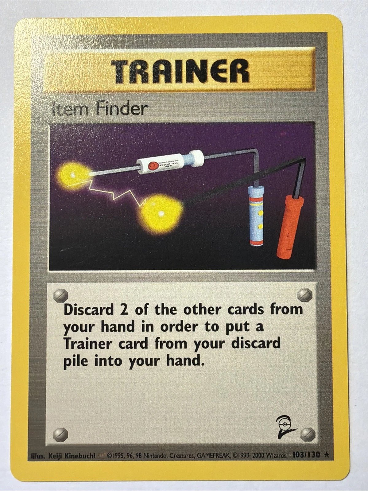 Item Finder Pokémon TCG Trading Card - RARE - 103/130 Base Set 2