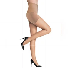 Sheer Control Top Pantyhose Beige