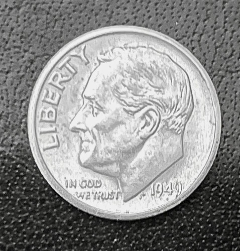 1949-S 10c SILVER Roosevelt Dime. Choice AU.   (R058)