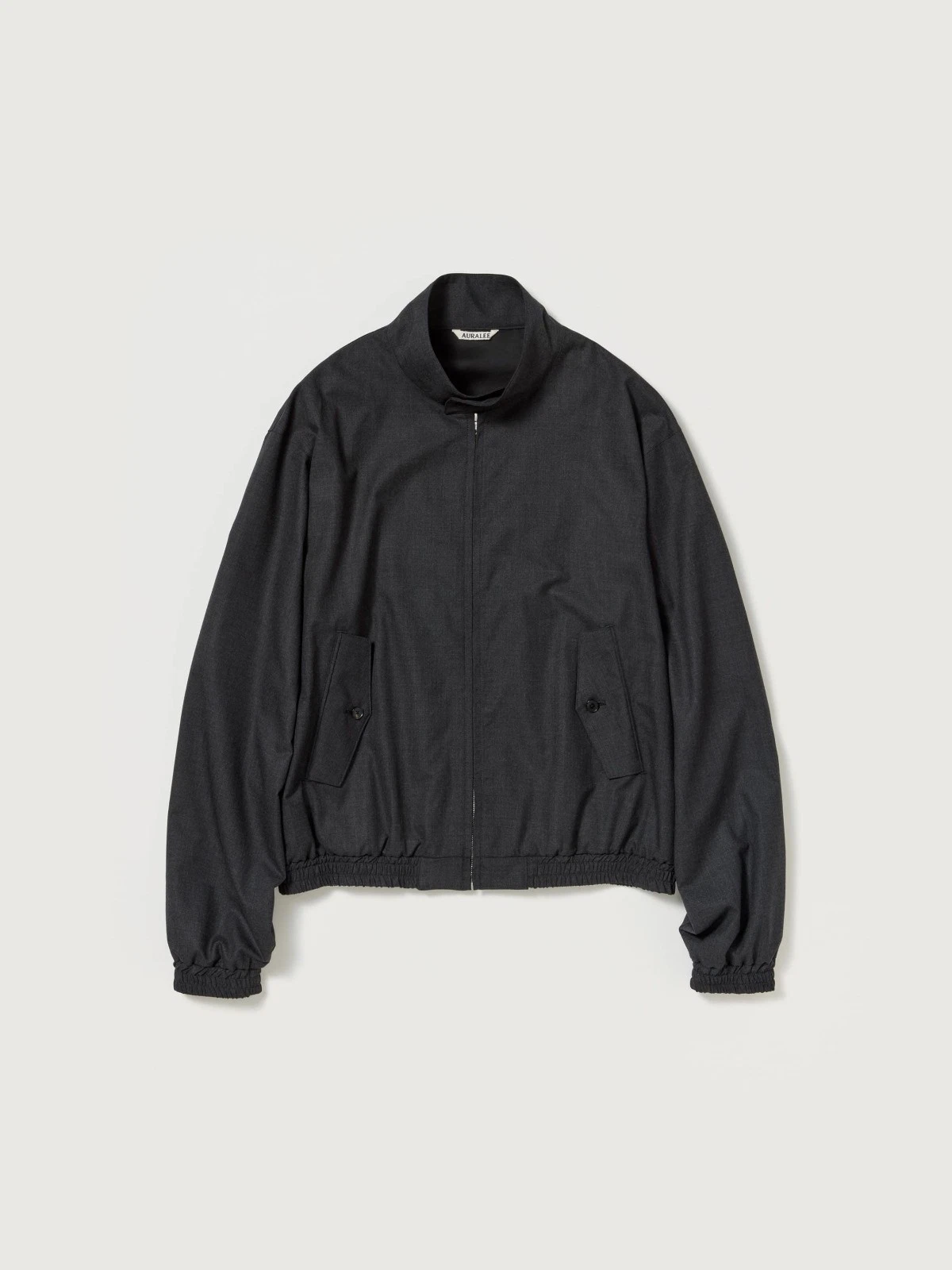 Auralee Ultra Fine Tropical Wool Zip Blouson Charcoal 5 NWT Harrington SS26 image 1
