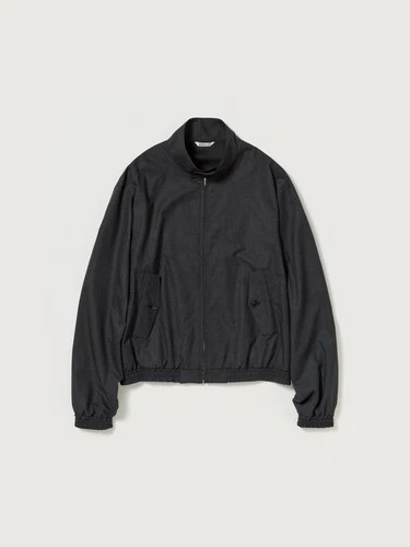 Auralee Ultra Fine Tropical Wool Zip Blouson Charcoal 5 NWT Harrington SS26 - product listing photo