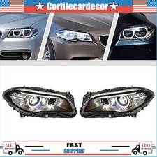 Pair Headlight For 2014 2015 2016 2017 Bmw 5 Series F10 550i 535i 528i Xenon Hid Pair Headlight For 2014 2015 2016 2017 Bmw 5 Series F10 550i 535i 528i Xenon Hid