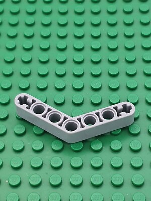 LEGO  6x Technic Liftarm 4x4 1x7 Bent Löcher Brick - 32348 - Hellgrau Light