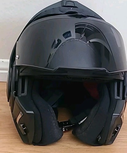 LS2 Valiant II Blackout Modular Helmet Matte Black Small Full & Open Face Tinted - Picture 12 of 15