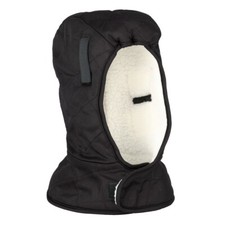 Cold Weather Winter Thermal SHERPA Lining Shoulder Length HARD HAT LINER, BLACK