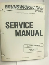 1990 Brunswick Marine Power Service Manual Electric Thruster 90-816427 1-1090