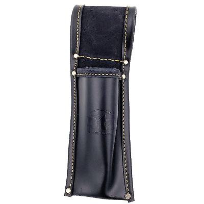 PTI Premium Black Leather Spirit Level Holder Pouch Pocket - Afbeelding 1 van 2