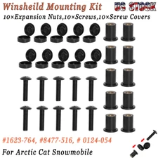 For Arctic Cat Snowmobile Mounting Kit Windshield Hardware Screw, Expansion Nuts