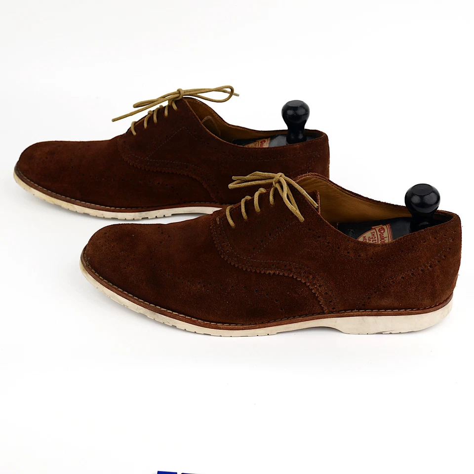 Brooks Brothers Red Fleece 12D Suede Oxfords - Collector Curated Vintage Pair - Image 3 of 4