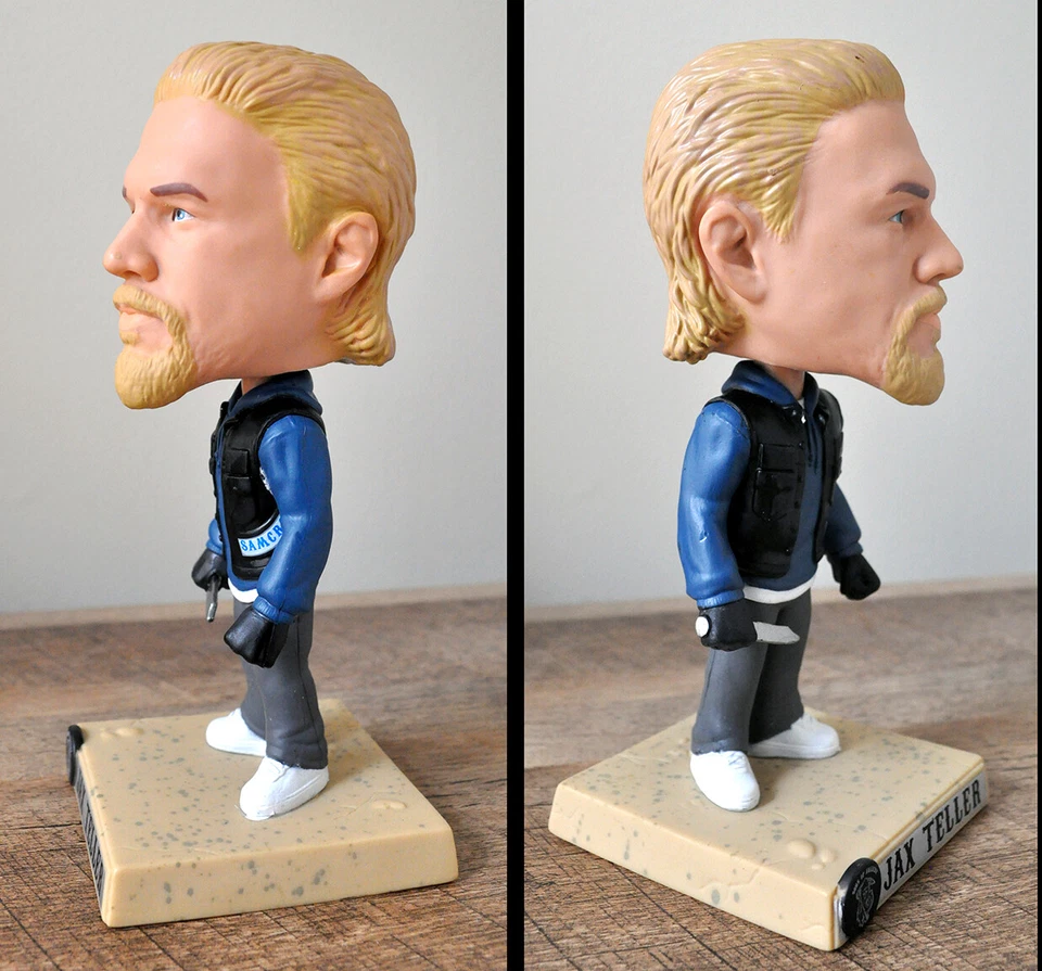 SOA JAX TELLER, Wacky Wobbler Bobble Head Funko, ¡ERROR! ¡Faltan parches de chaleco! Nuevo en caja Foto 2 de 4