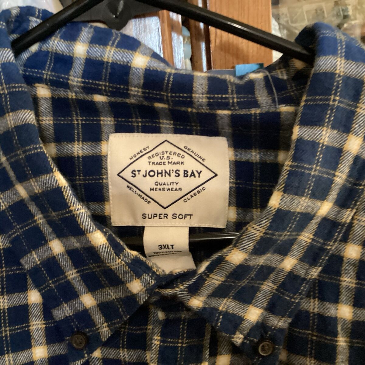 NWT Men's St. John's Bay Big&Tall Signature Flannel Shirt NWT Men's St. John's Bay Big&Tall Signature Flannel Shirt