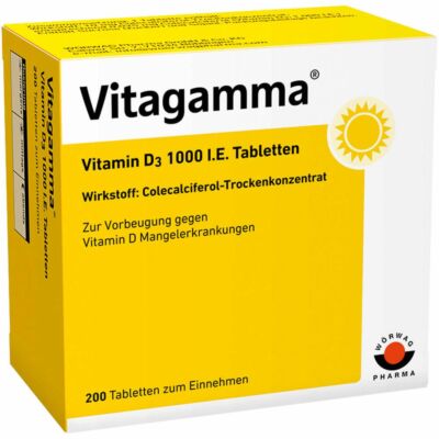 VITAGAMMA Vitamin D3 1.000 I.E. Tabletten 200 St PZN10751049