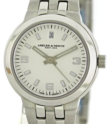NOS Abeler & Söhne Damen Armbanduhr Edelstahl Ref. 125.7537.240 Saphirglas 100m - Bild 1 von 4