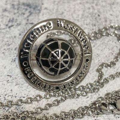 Vivienne Westwood Necklace Galileo orb silver and black w