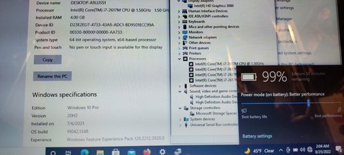 Lenovo Thinkpad Edge E220S i7-2617M 1,5 GHz buono schermo 12" LCD buona scheda madre - Foto 7 di 11