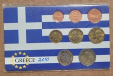2010 GREECE EURO SET 1 CENT to 2 EUROS ISLANDS OF THE DODECANESE 8 COINS €3.88