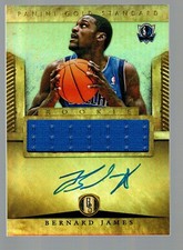2012-13 Panini Gold Standard #231 Bernard James Jersey Autograph RC 