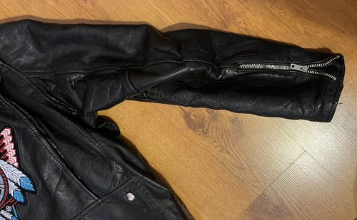 Vintage Harley Davidson Leather Jacket Eagle Motorcycle Biker Coat Black - Picture 23 of 24