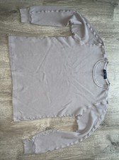 Men  s Plain Long Sleeve Waffle Pullover Medium Gray